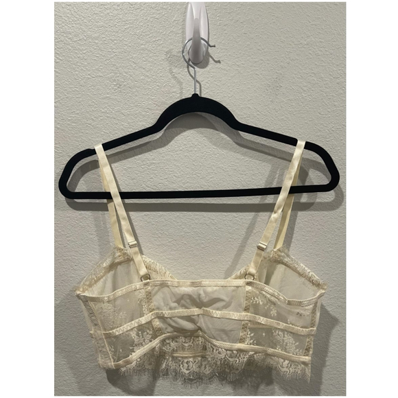 FREE PEOPLE Layer In Lace Ivory Bustier - Picture 7 of 9